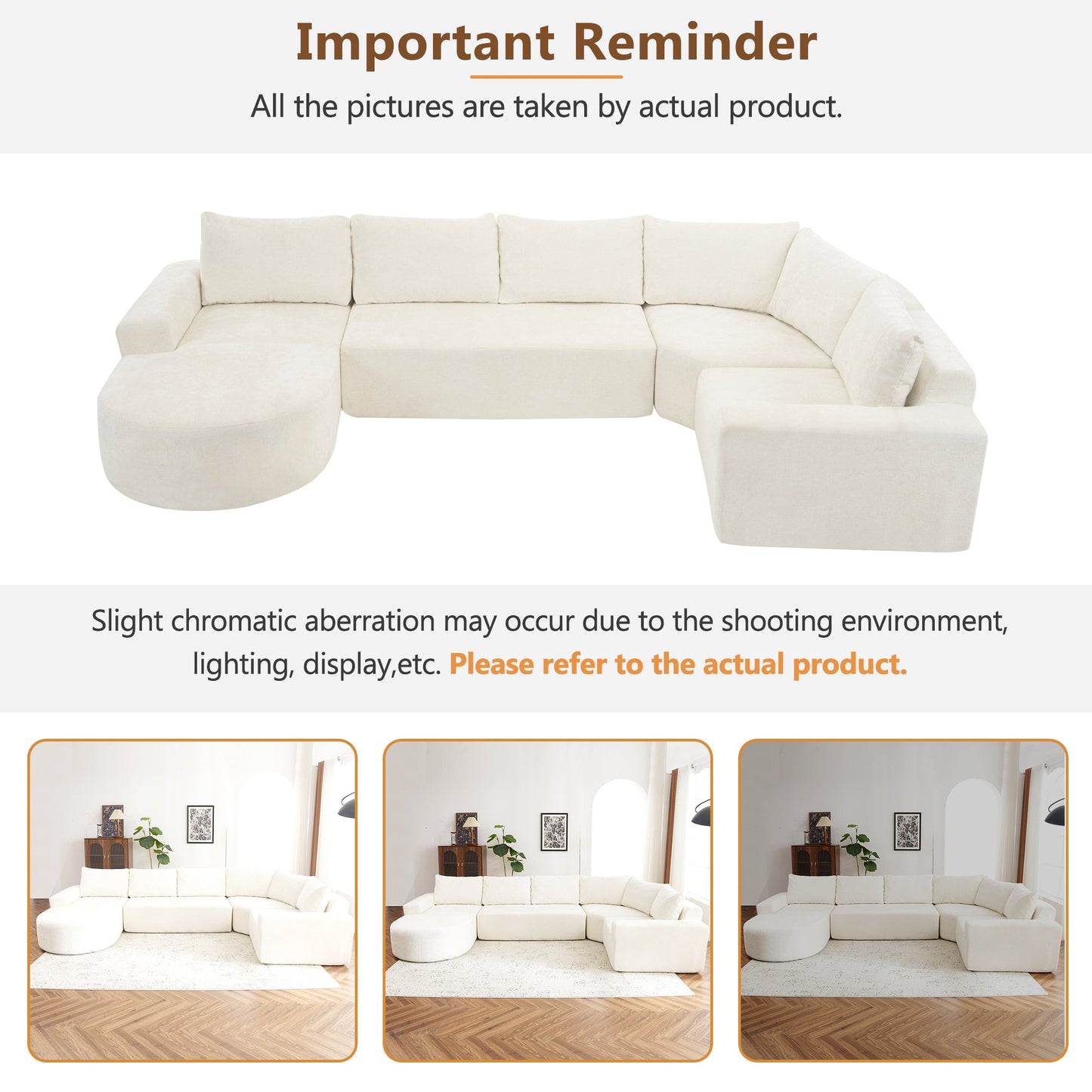 Oversized Modular Cloud Sectional Sofa