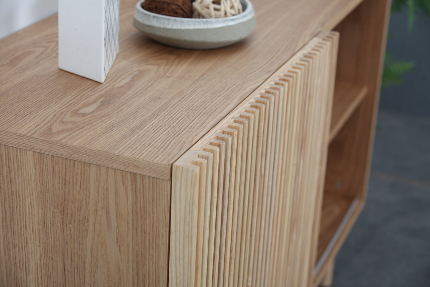 Charming Sideboard with Four Cabinets and TV Stand Storage