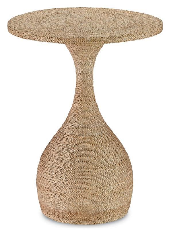 Simo Accent Table in Natural Abacá Rope Design Charm