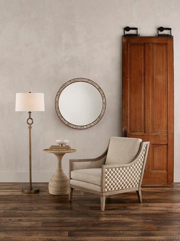 Simo Accent Table in Natural Abacá Rope Design Charm