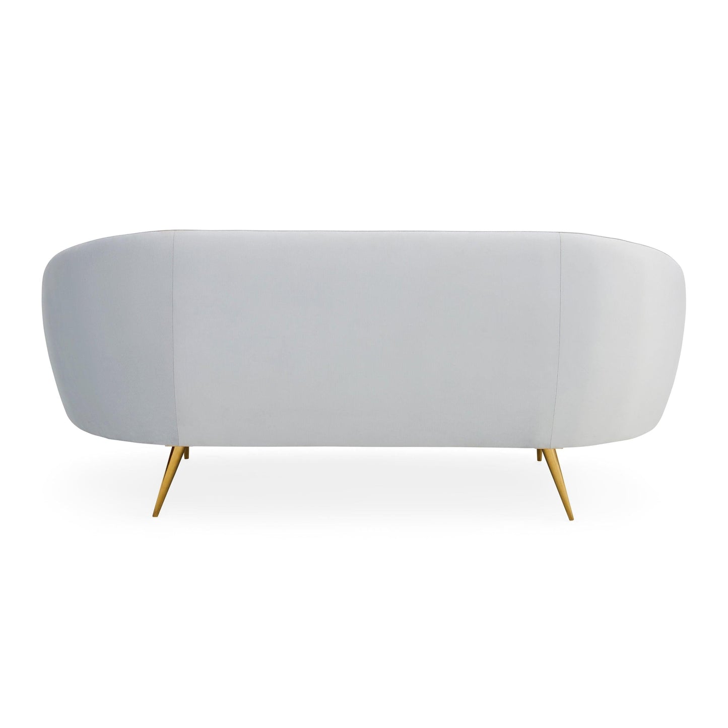 Ether Apartment Sofa - Velvet Comfort with Brass Legs