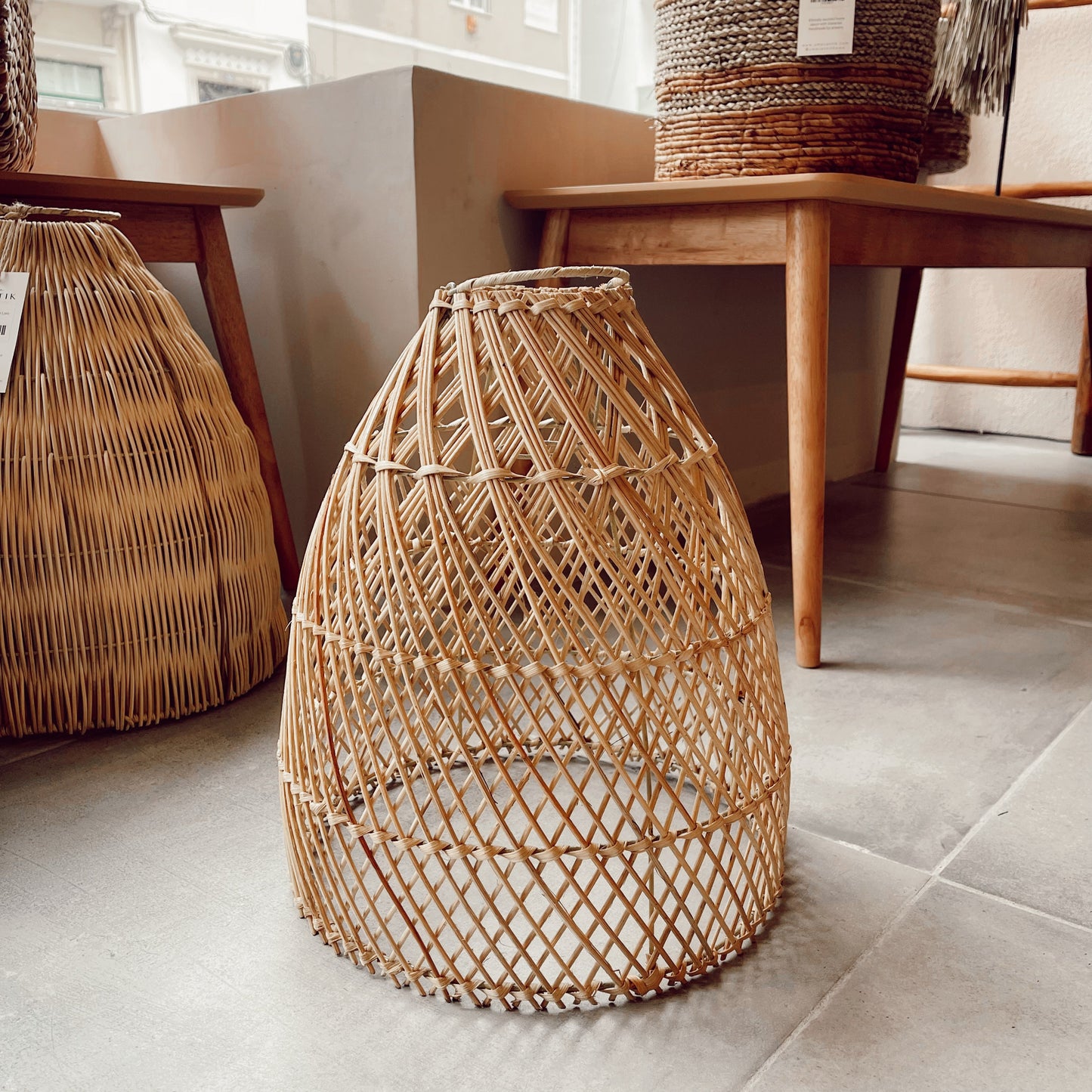 Abajur em Rattan Laga Natural – M