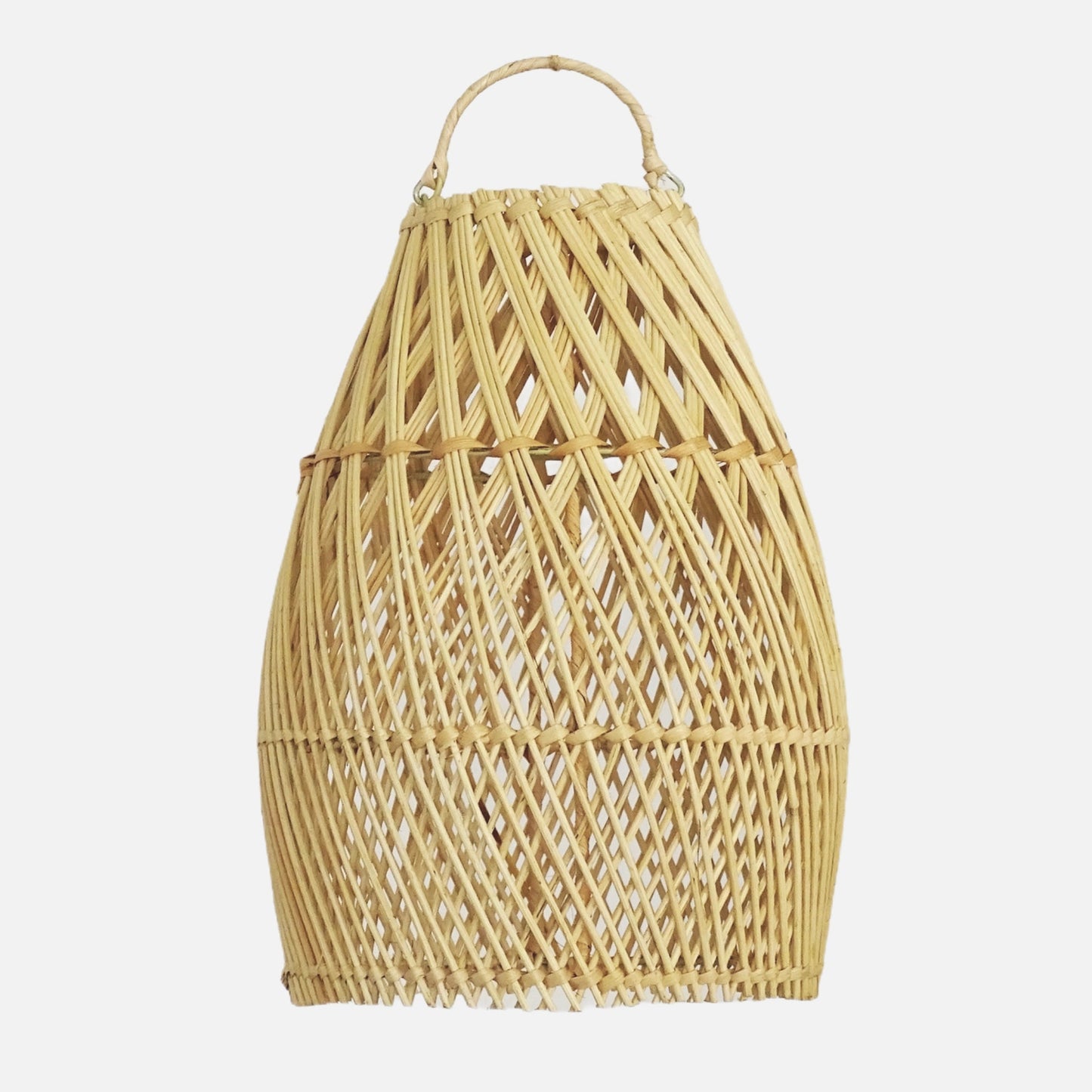 Abajur em Rattan Ayana Cross Natural -L