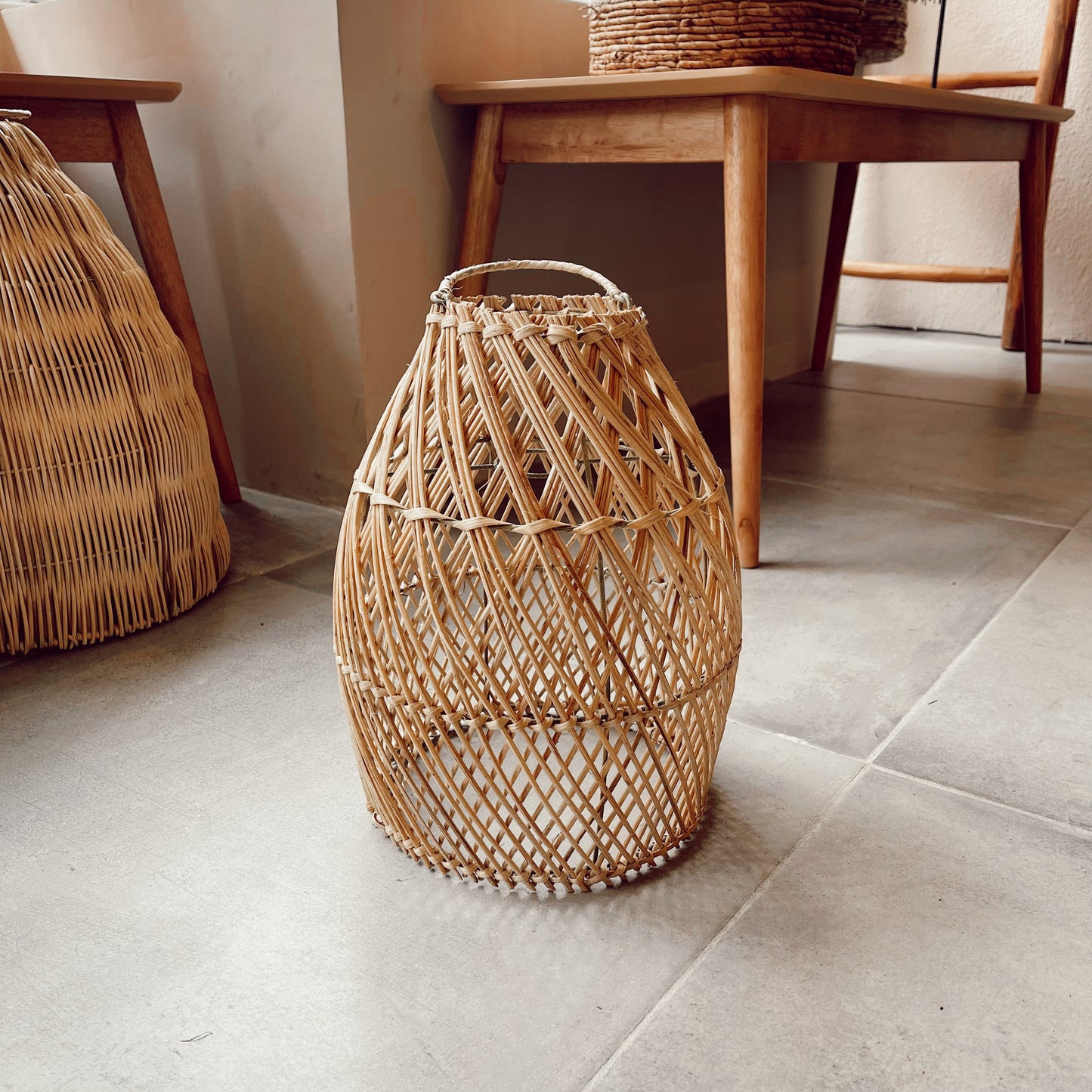 Abajur em Rattan Laga Natural – S