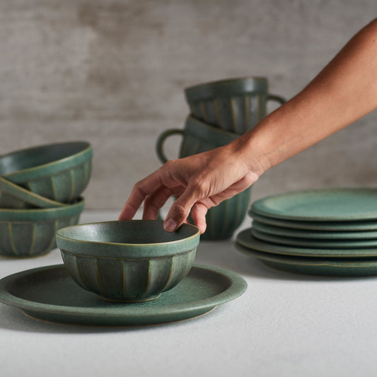 Green Bowl - Handmade Stoneware