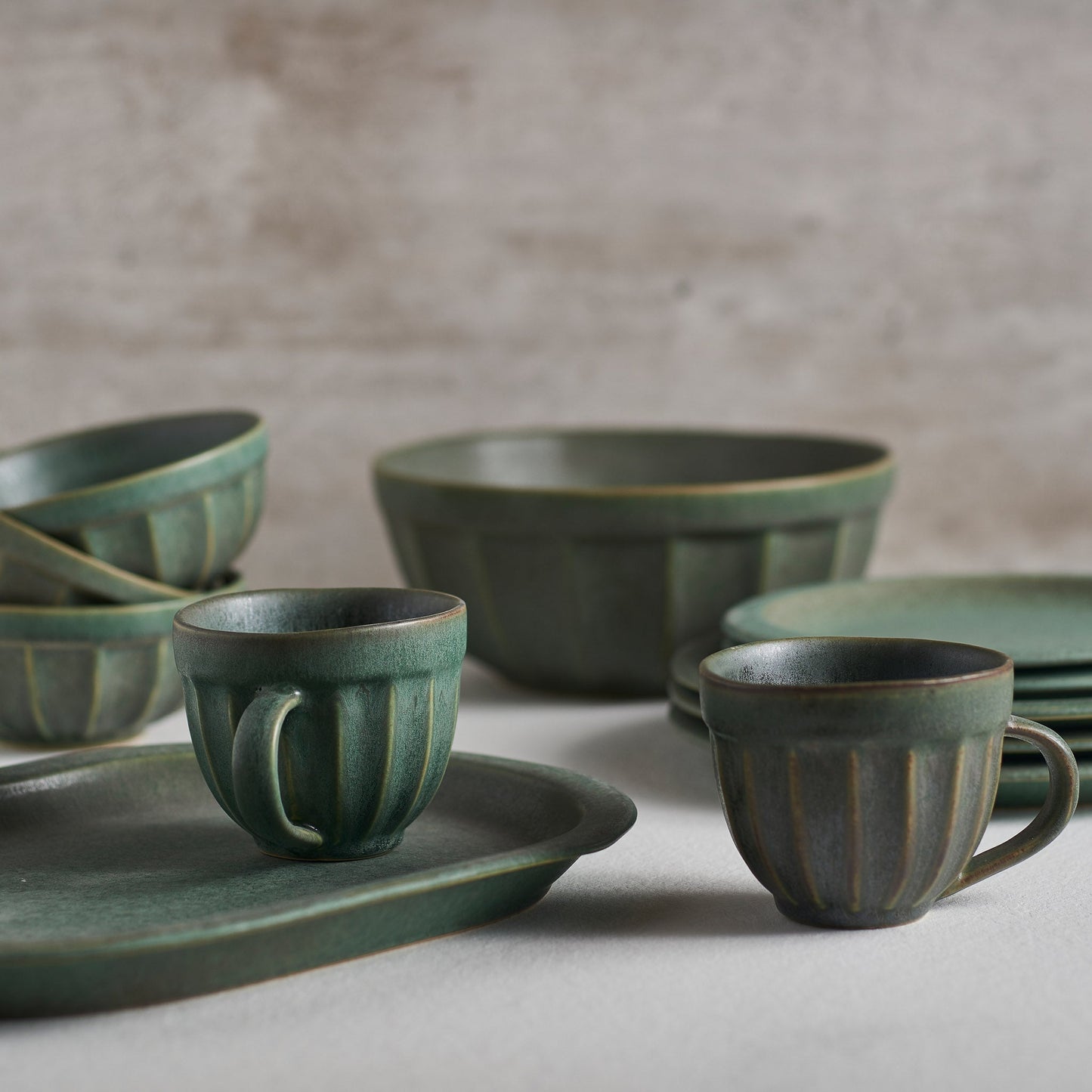 Green Bowl - Handmade Stoneware