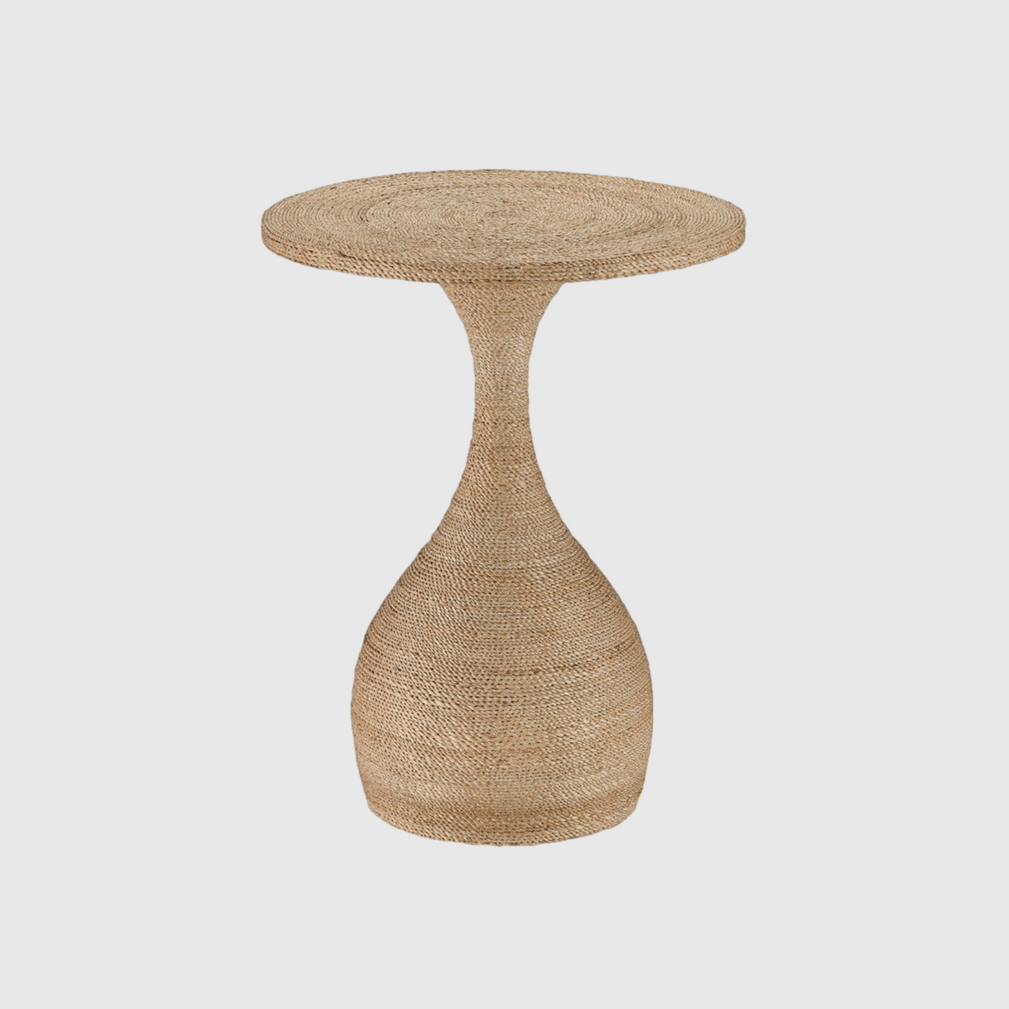 Simo Accent Table in Natural Abacá Rope Design Charm