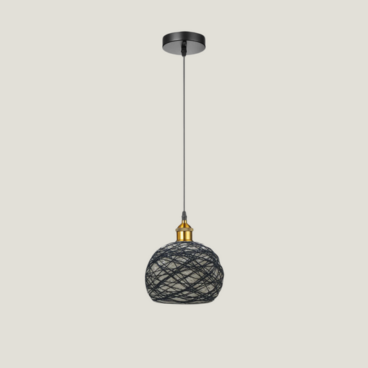 Vintage Industrial Retro Rattan Ceiling Pendant Light