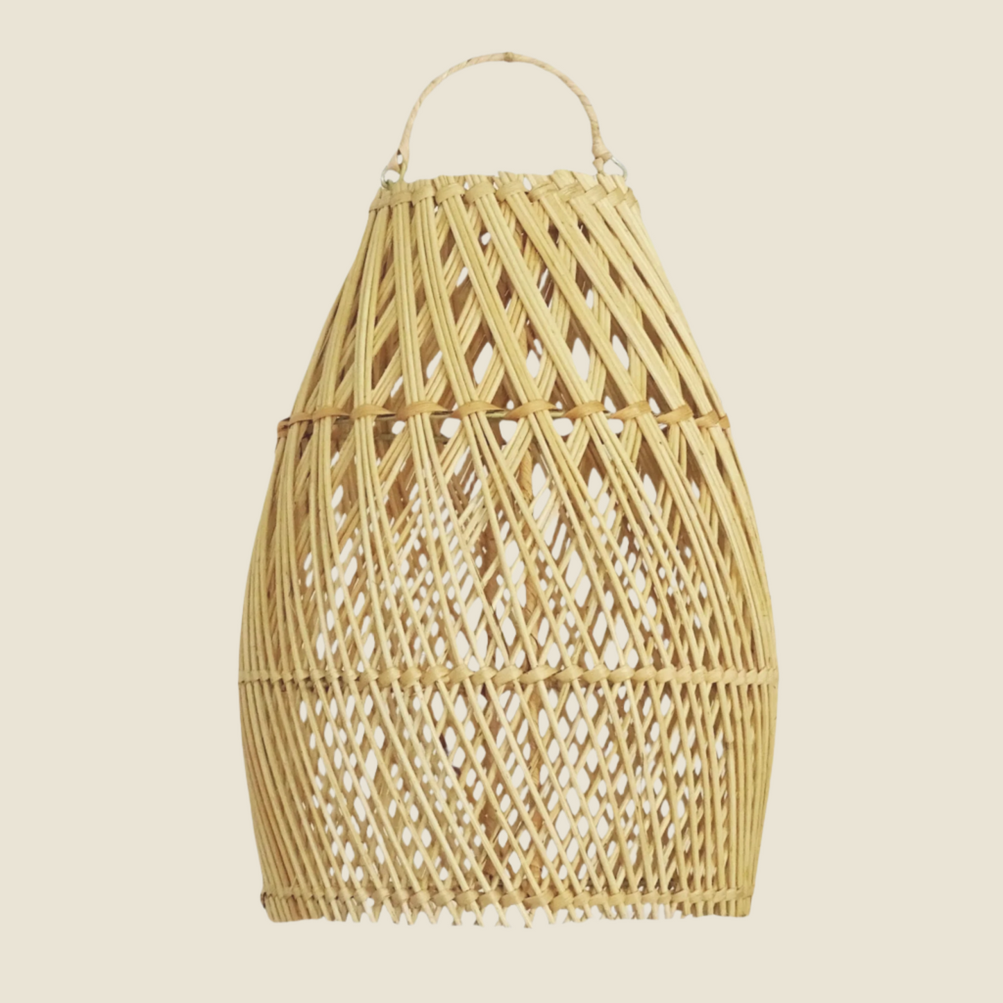 Abajur em Rattan Ayana Cross Natural -L