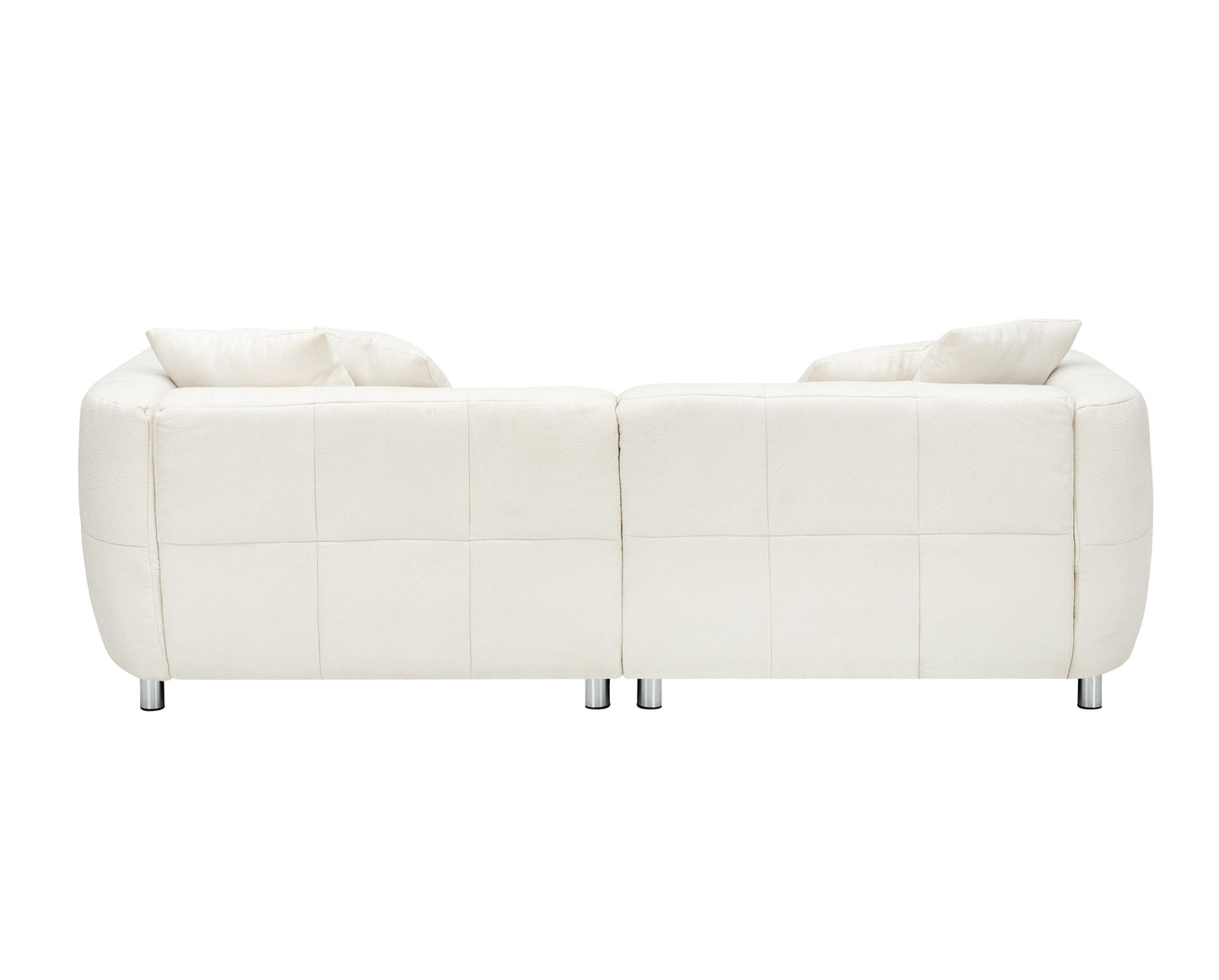 Chic Sofa with Metal Legs