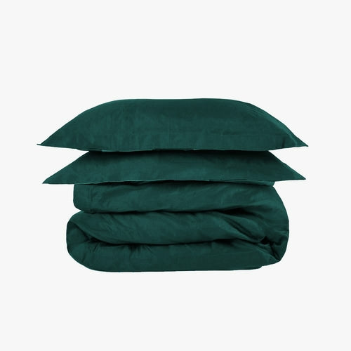 The House Babylon Collection Green Double Duvet Set Comfort