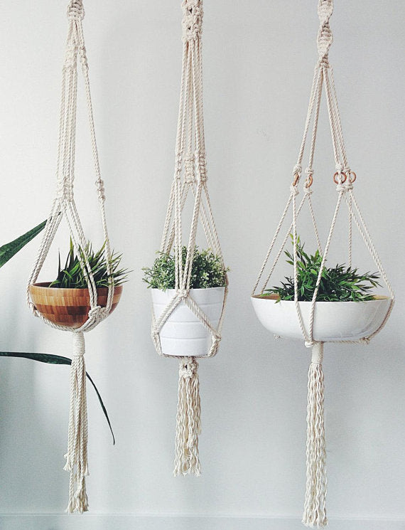 Macrame Plant Hanger For Stylish Indoor Decor Display