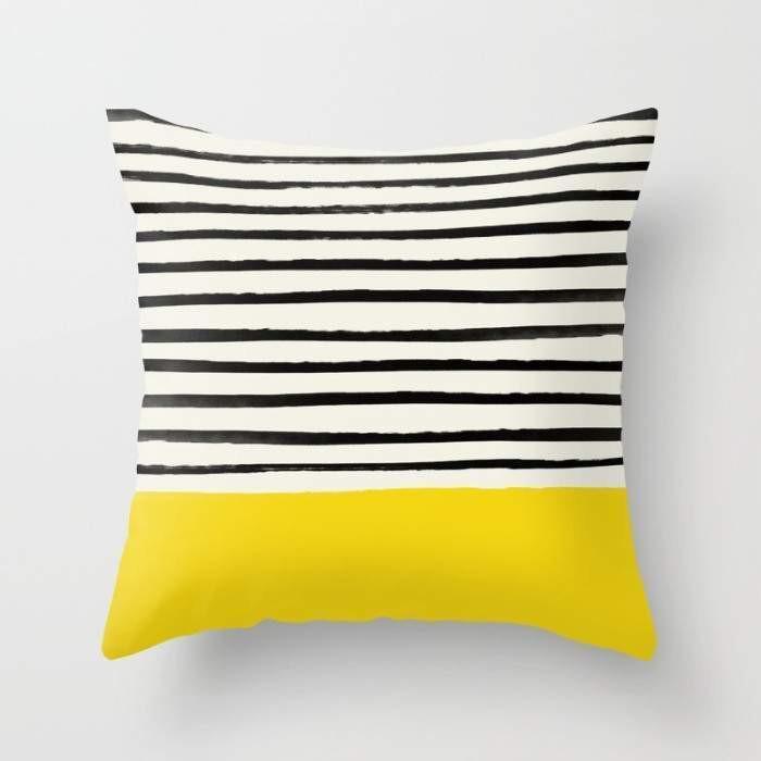 Sunshine x Stripes Cushion/Pillow - Cozy Home Accent